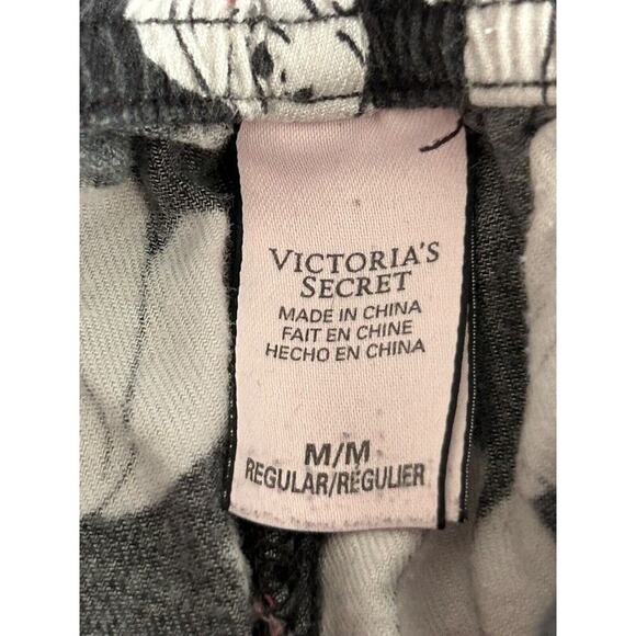 Victoria's Secret Sleepwear M Dreamer Dancing Polar Bears Flannel 2pc Pajama Set - Picture 11 of 16